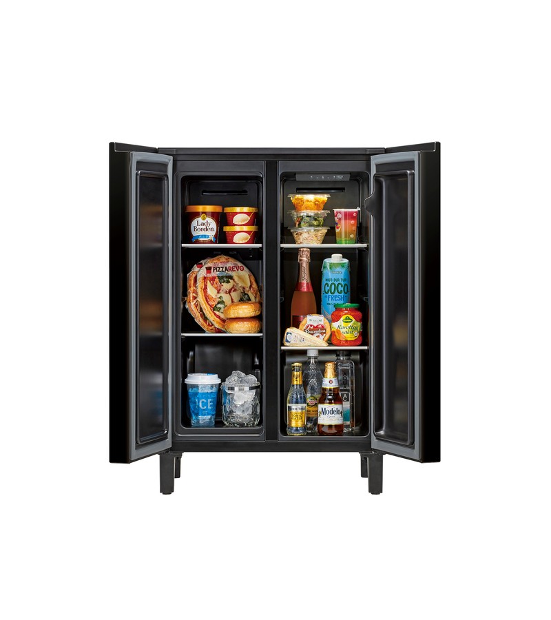 これが冷蔵庫!? 家具型デザインの「LOOC」に新色〈マットブラック〉が