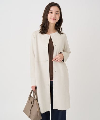 Maison de CINQ（メゾン ドゥ サンク）のノーカラーコート｜おすすめ