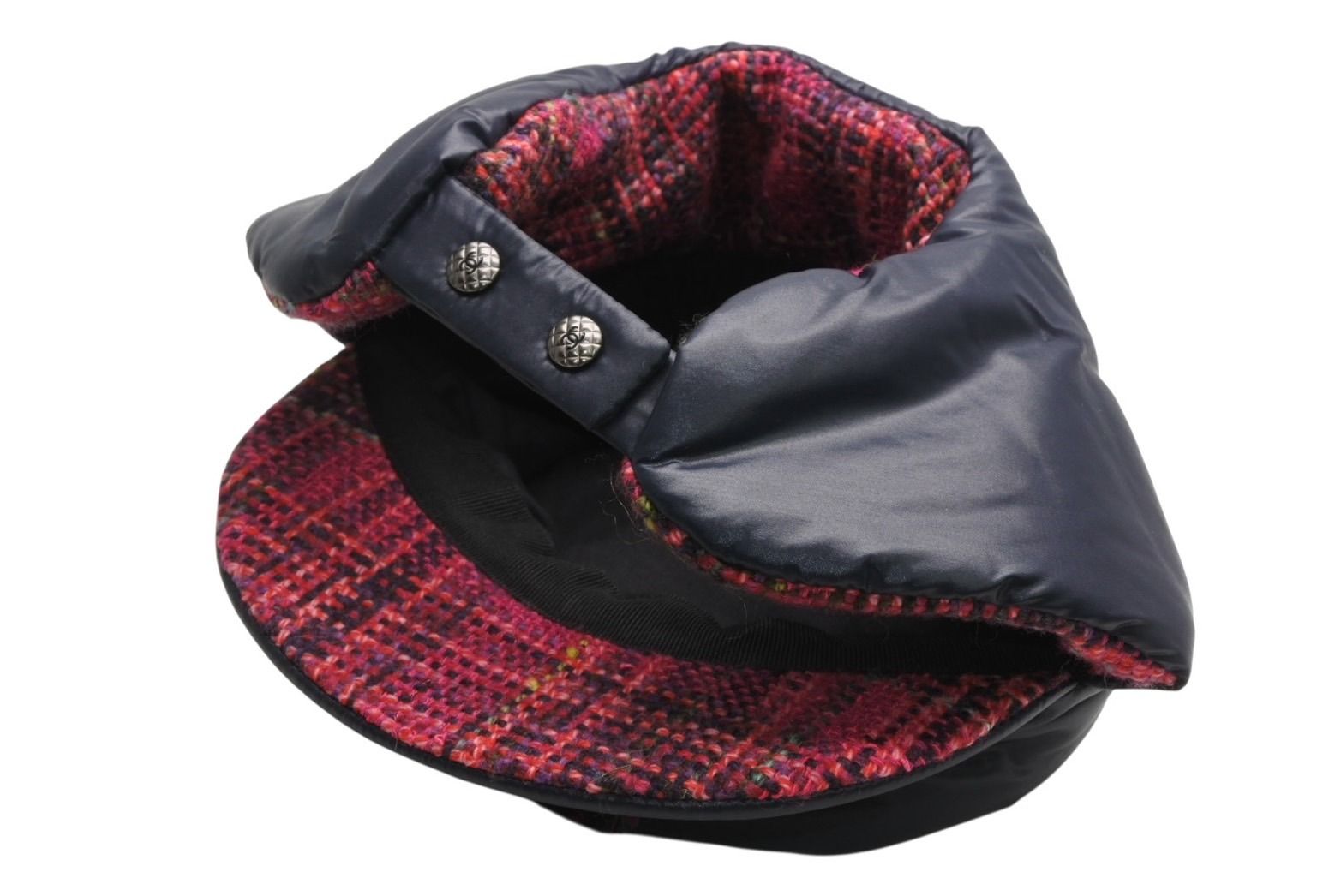 新品未使用 CHANEL シャネル 2018 COCO NEEIGE WOOL TWEED LINED 帽子