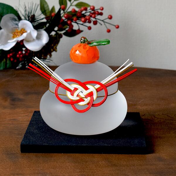 ガラスの鏡餅 （LL） MK-LL | 能登島ガラス工房