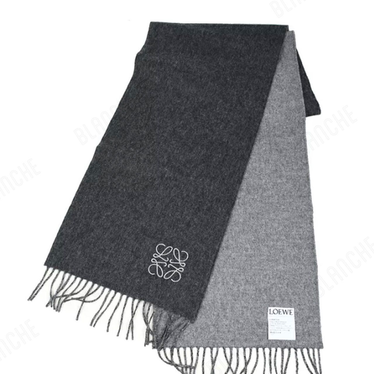 LOEWE】バイカラー スカーフ（ウール&カシミヤ） (LOEWE/マフラー