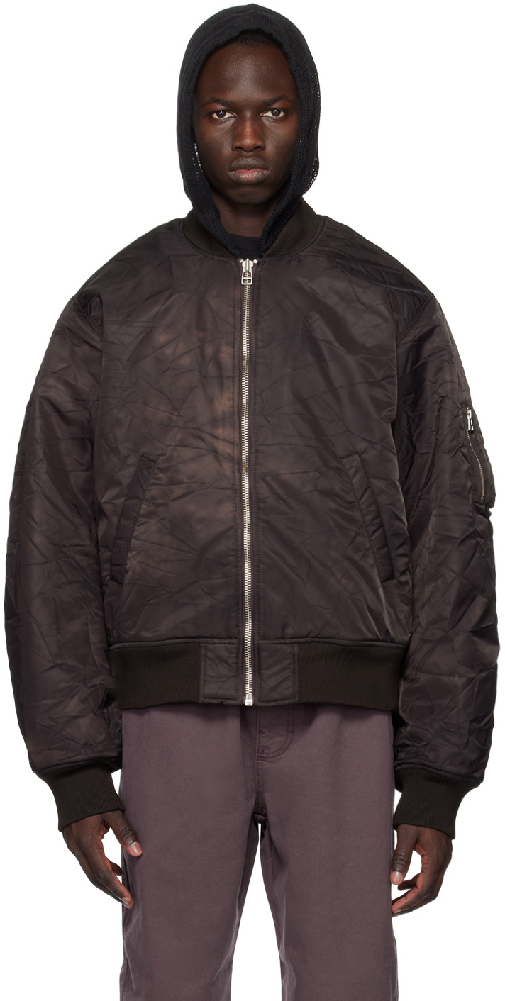 Stüssy Brown Dyed Bomber Jacket Stussy