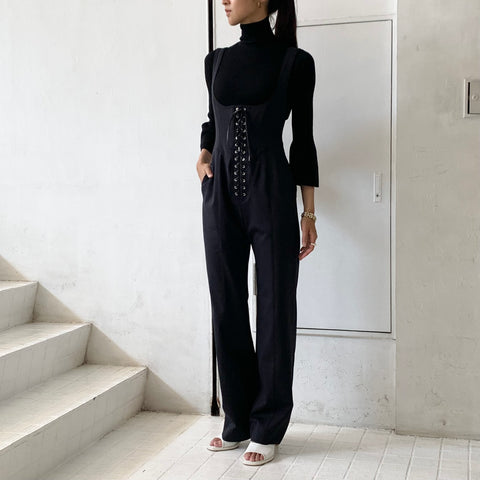 FETICO】NYLON JERSEY UNDERBUST JUMPSUIT / 【CFCL】 CUPRO RIB LONG