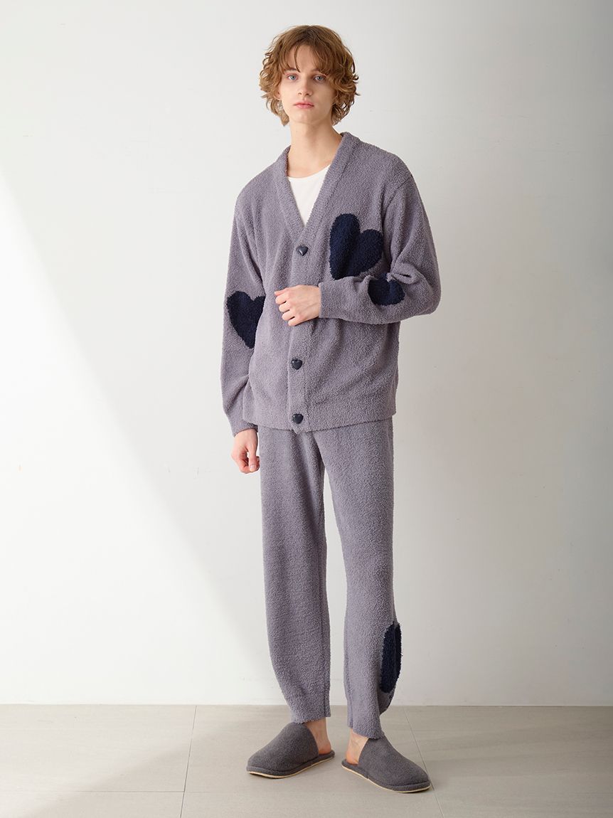 ONLINE限定】【UNISEX】ハートジャガードカーディガン｜ルームウェア