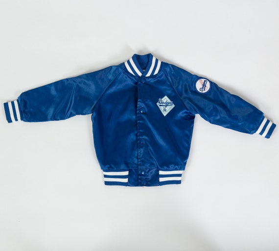80s LA Dodgers Kids Chalk Line Varsity Jacket - Size 3 | Vintage