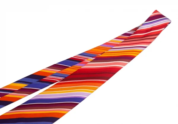 エルメスHERMES カラフルレジメンタルネクタイ マルチ (K-121263)