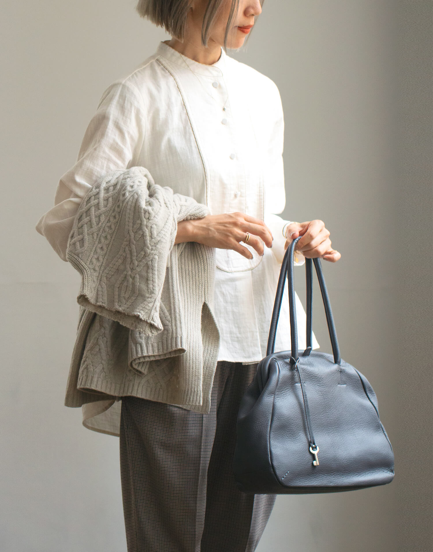 予約】3月下旬～4月初旬頃入荷予定「しっくりバッグ グレー