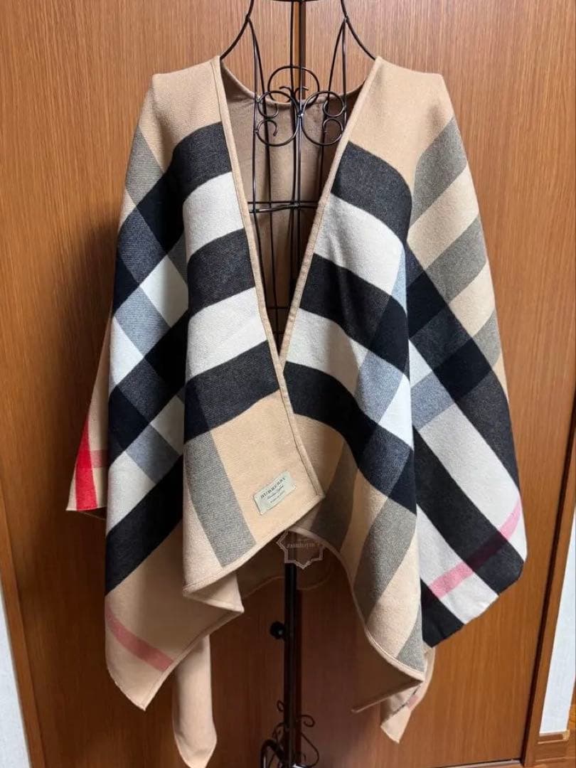 BURBERRY バーバリー ノバチェック リバーシブル ウールカシミヤ