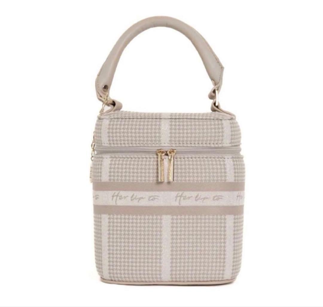 バッグ herlipto HLT Jacquard Vanity Bag pink herlipto ◼︎ HLT Jacquard Vanity Bag ¥19,000(tax in) color
