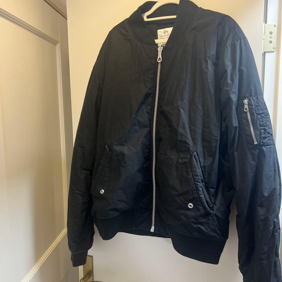 秋の断捨離！STUSSY coating bomber jacket Stussy Flight Bomber - Black – Goodhood