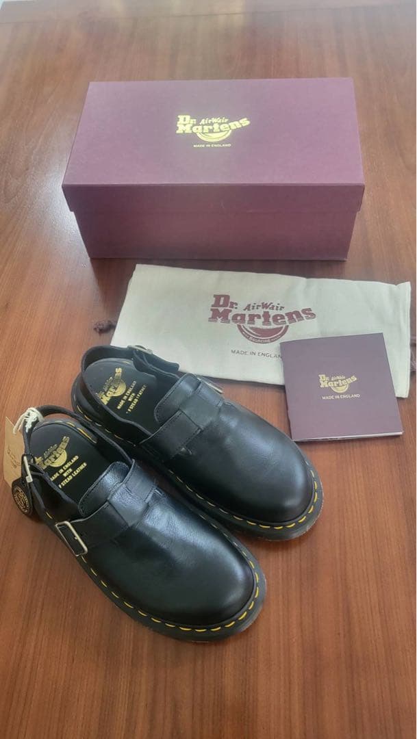 Dr. Martens サンダル　JORGE made in ENGLAND Jorge Made in England Suede Slingback Mules in Black | Dr. Martens