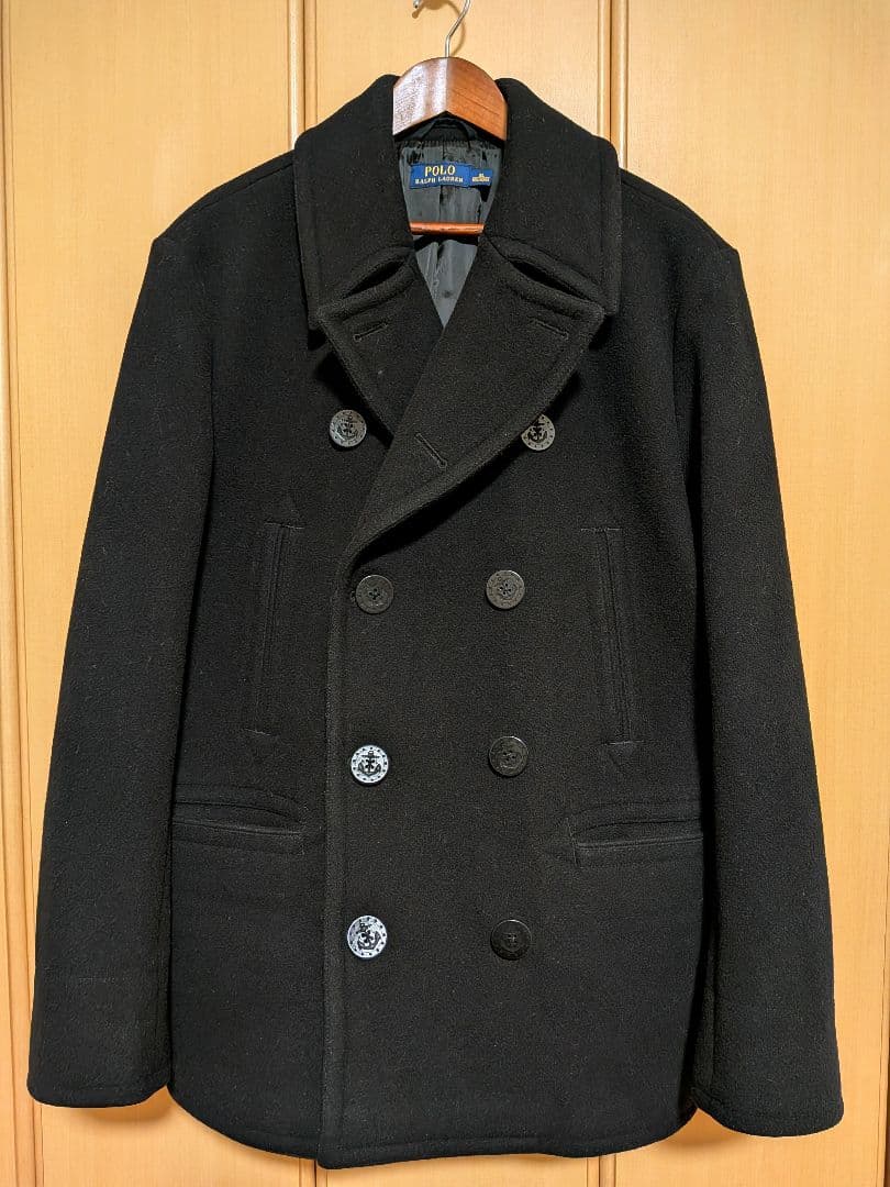 POLO RALPH LAUREN ウール ピーコート ブラック XL POLO RALPH LAUREN（ポロ・ラルフローレン） pコート ピーコート Polo