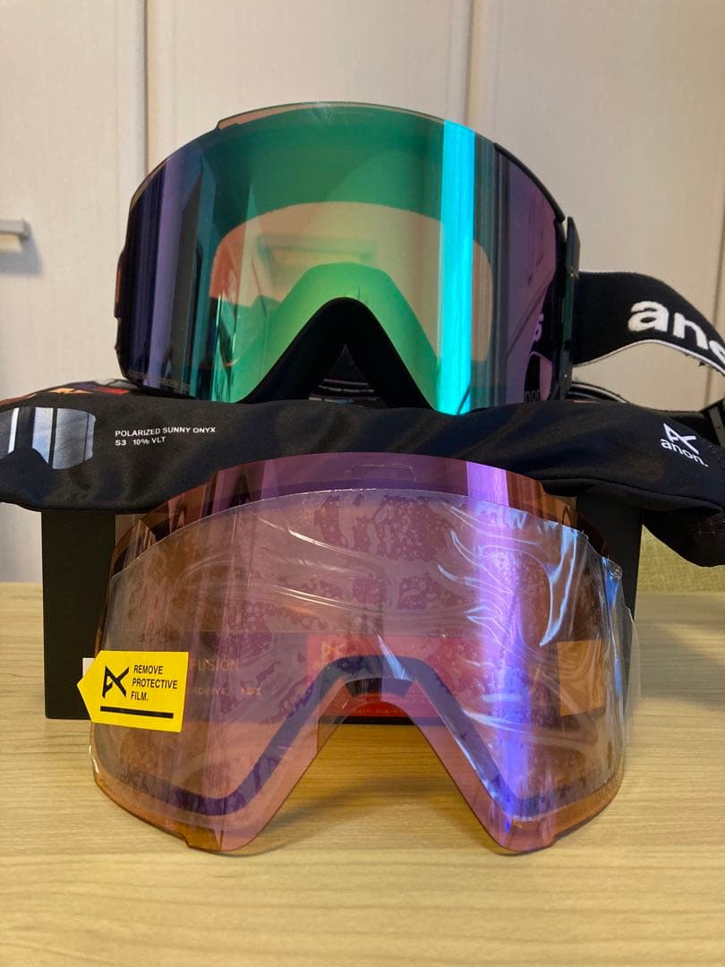 ANON】ゴーグル シンク マグネットレンズ ほぼ未使用スペアレンズ付