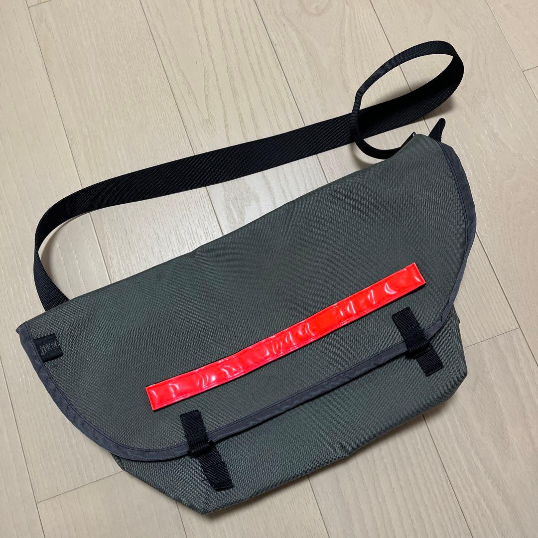 ブルーラグ　メッセンジャーバッグ　ハーフ　グレー　リフレクター（オレンジ） BLUE LUG* the messenger bag half (turquoise/reflector) - BLUE LUG