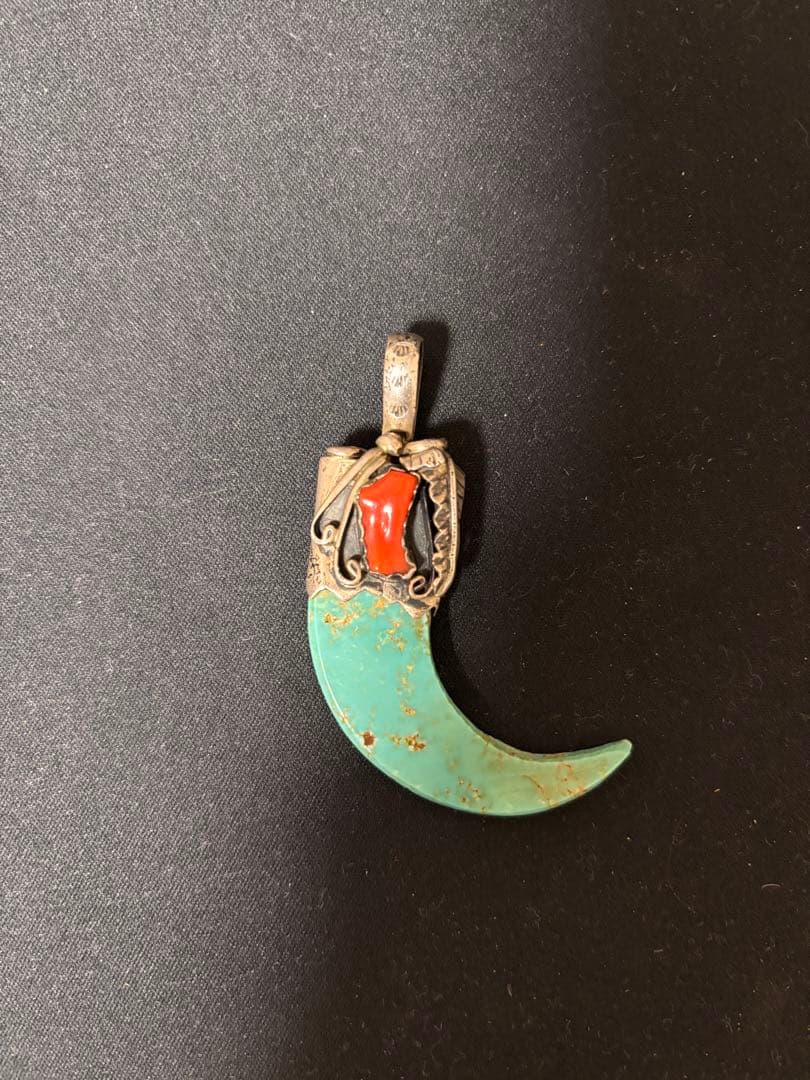 インディアンジュエリー ターコイズ コーラル 赤珊瑚 爪 クロー ナバホ インディアンジュエリー ターコイズ コーラル 赤珊瑚 爪 クロー ナバホ