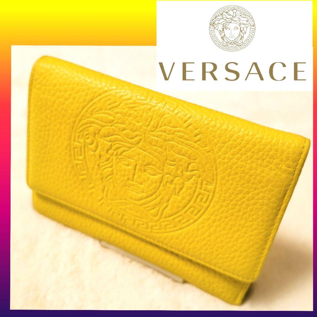 限界価格✪VERSACE ヴェルサーチメデューサ 3つ折り財布 最終特価品VERSACE/ヴェルサーチ チェーンウォレット メデューサ 三