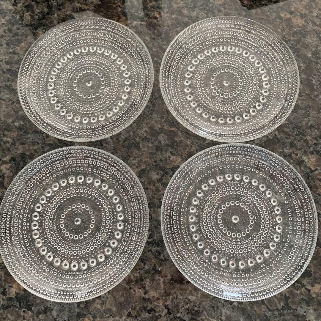 アラビアARABIA カステヘルミ14センチ カステヘルミ プレート14cm クリア(ヌータヤルヴィ／NUUTAJARVI