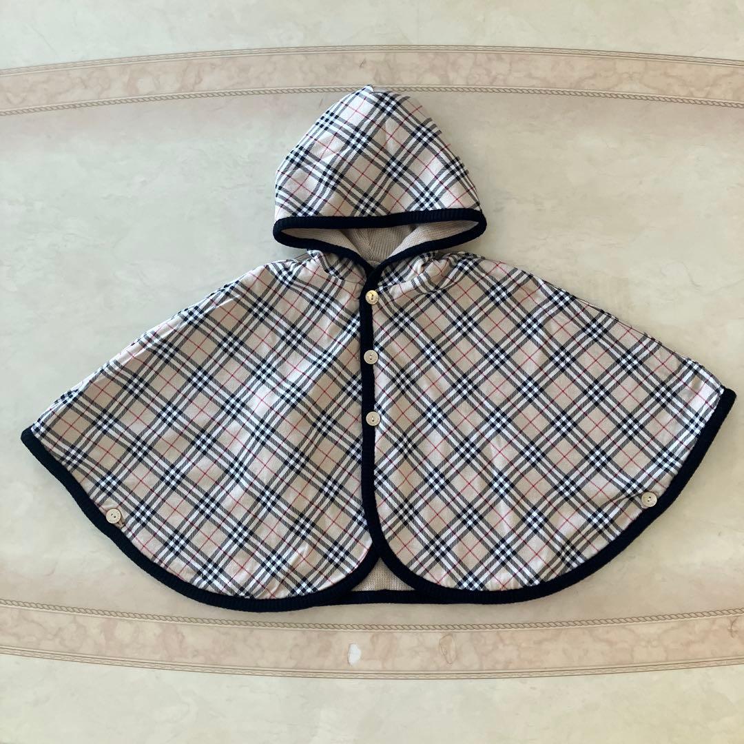 BURBERRY バーバリー チェック ポンチョ リバーシブル タグ付 未使用