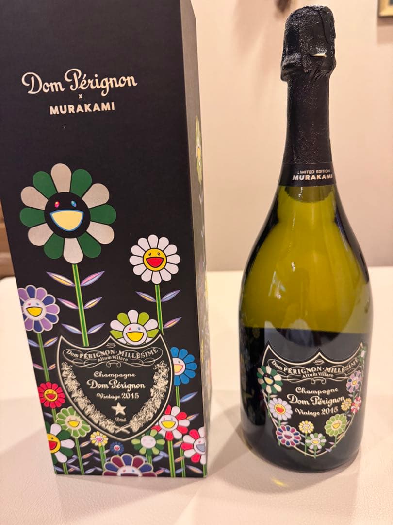 ドンペリニヨン 白 2015 村上隆 限定エディション　箱付き ドンペリニヨン 2015 白 村上隆 限定エディション 箱付き 750ml