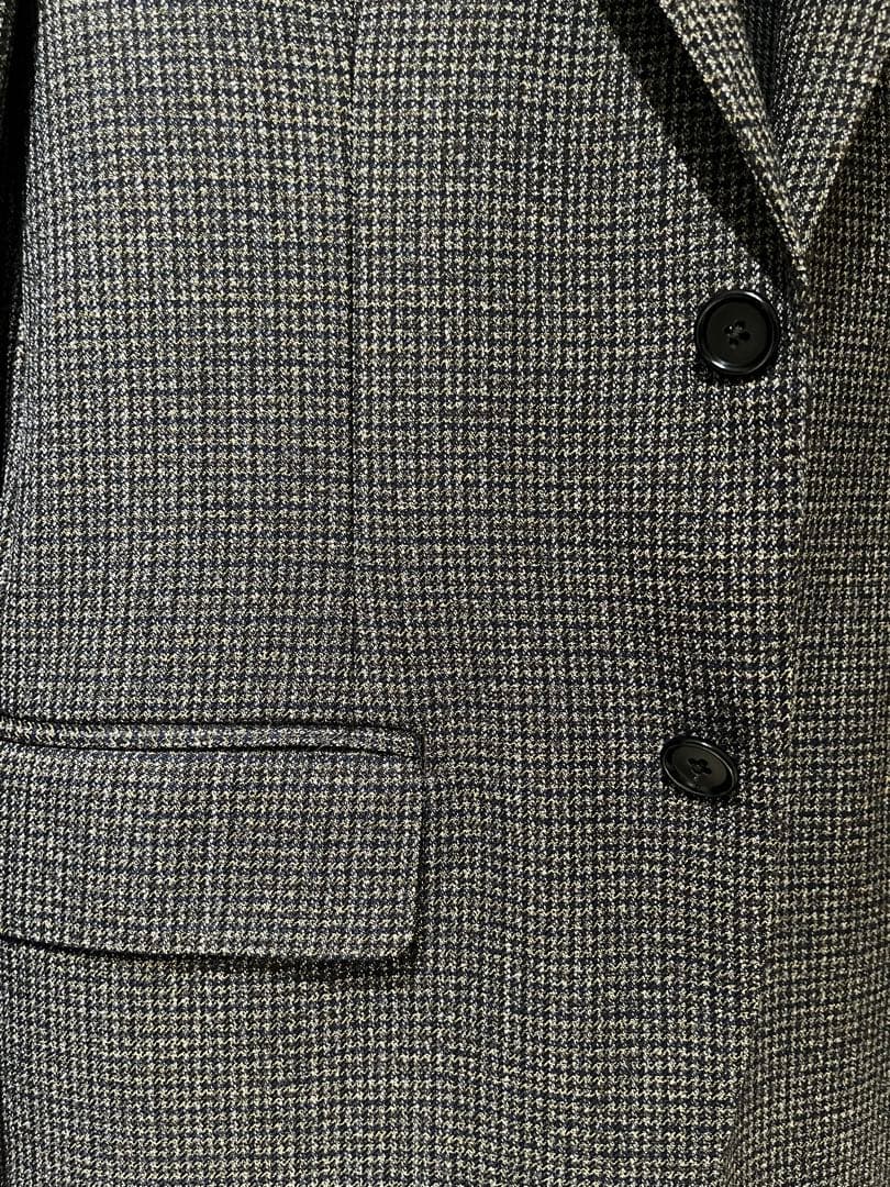 DePetrillo デペトリロブラウンベースチェック柄スーツ46 Drop7