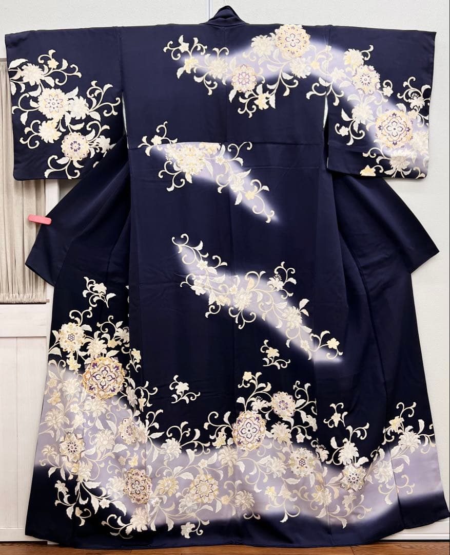 ボ*す様 裄68 正絹　袷　訪問着　アラベスク　難あり ボ*す様 裄68 正絹 袷 訪問着 アラベスク 難あり