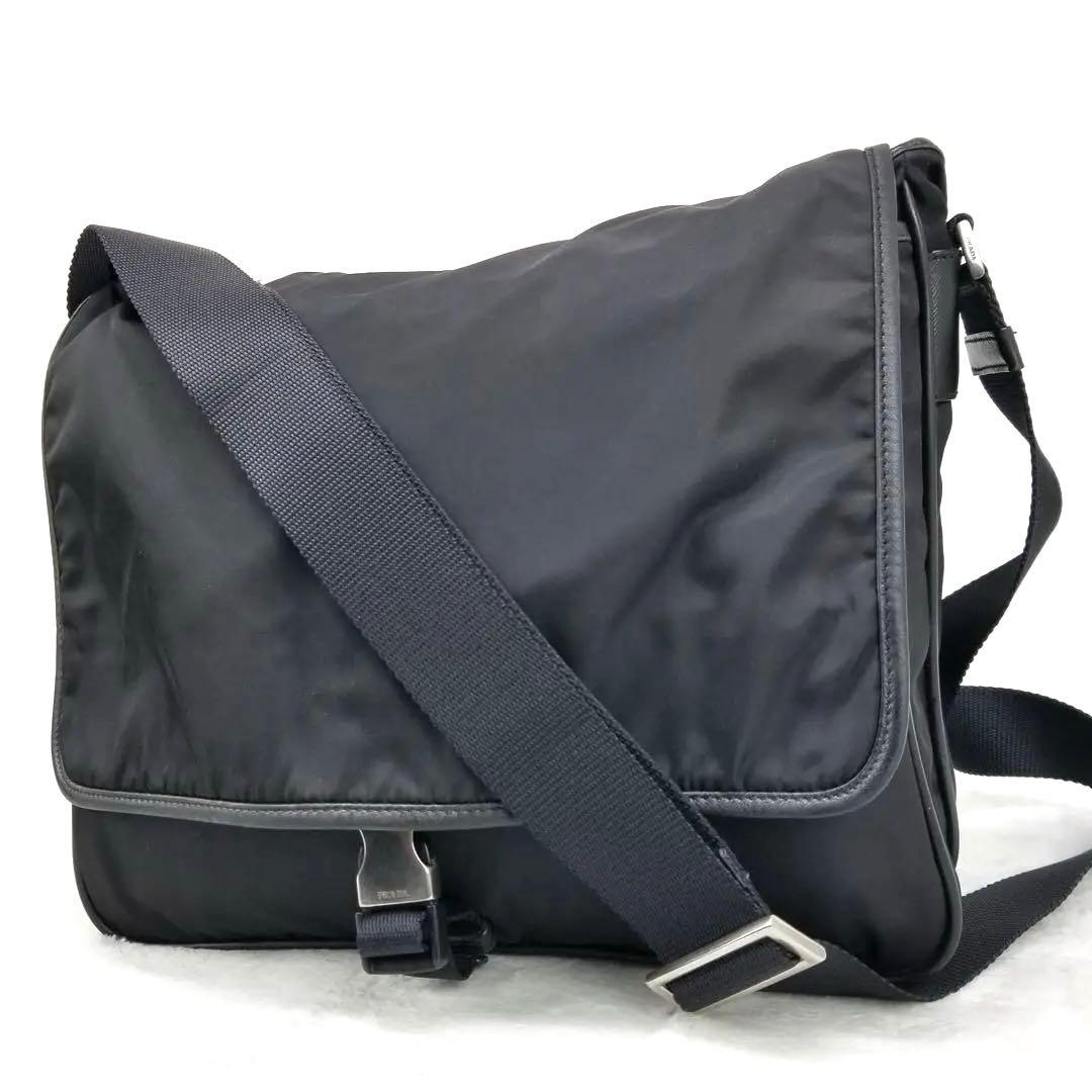 プラダ　ナイロン製 ブラック メッセンジャーバッグ 楽天市場】【バッグ】PRADA プラダ ナイロン ショルダーバッグ